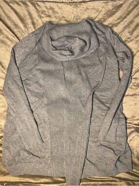 Hayden Light Gray Ribbed Cardigan Sweater